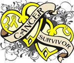 Testicular Cancer Survivor Double Heart Shir Testicular Cancer Survivor Double Heart Shir