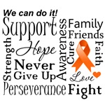 Leukemia Supportive Words Shirts and Gifts Leukemia Supportive Words Shirts and Gifts