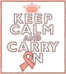 Endometrial Cancer Keep Calm Carry On Shirts Endometrial Cancer Keep Calm Carry On Shirts