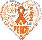 Multiple Sclerosis Heart Words Shirts Multiple Sclerosis Heart Words Shirts