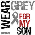 I Wear Grey (Son) Brain Cancer T-Shirts I Wear Grey (Son) Brain Cancer T-Shirts