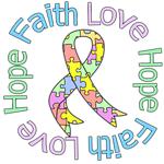 Faith Love Hope Pastel Autism Shirts & Gifts Faith Love Hope Pastel Autism Shirts & Gifts