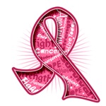 Breast Cancer Watermark Slogan Ribbon Shirts Breast Cancer Watermark Slogan Ribbon Shirts