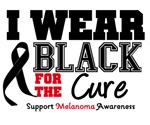 Melanoma I Wear Black For The Cure Shirts Melanoma I Wear Black For The Cure Shirts