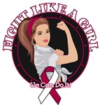 Throat Cancer Fight Like A Girl Rosie Shirts Throat Cancer Fight Like A Girl Rosie Shirts