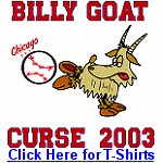 Billy Goat Curse Chicago Cubbies T-Shirts
