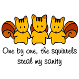One by one, the squirrels... One by one, the squirrels...