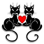 Black Cat Love T-Shirts & Gifts!