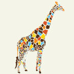 Multicolor Giraffe 