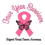 4 Year Breast Cancer Survivor T-Shirts 4 Year Breast Cancer Survivor T-Shirts