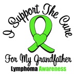 I Support The Cure Grandfather Lymphoma Shirts I Support The Cure Grandfather Lymphoma Shirts
