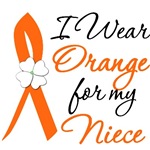 I Wear Orange Flower Niece Leukemia Shirts I Wear Orange Flower Niece Leukemia Shirts