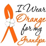 I Wear Orange Flower Grandpa Leukemia Shirts I Wear Orange Flower Grandpa Leukemia Shirts