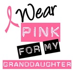 I Wear Pink Ribbon For Granddaughter Label Shirts I Wear Pink Ribbon For Granddaughter Label Shirts