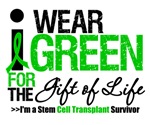 I Wear Green Gift of Life SCT Survivor T-Shirts I Wear Green Gift of Life SCT Survivor T-Shirts