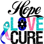 Thyroid Cancer HOPE LOVE CURE T-Shirts & Gifts Thyroid Cancer HOPE LOVE CURE T-Shirts & Gifts