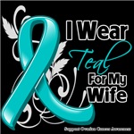 I Wear Teal For My Wife Ovarian Cancer Shirts I Wear Teal For My Wife Ovarian Cancer Shirts