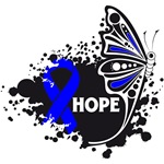 Hope Grunge Butterfly Colon Cancer Shirts Hope Grunge Butterfly Colon Cancer Shirts
