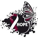 Hope Grunge Butterfly Throat Cancer Shirts Hope Grunge Butterfly Throat Cancer Shirts