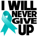 I Will Never Give Up Ovarian Cancer Shirts I Will Never Give Up Ovarian Cancer Shirts