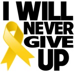 I Will Never Give Up Childhood Cancer Shirts I Will Never Give Up Childhood Cancer Shirts