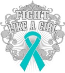 Ovarian Cancer Fight Like A Girl Shirts Ovarian Cancer Fight Like A Girl Shirts