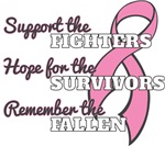 Breast Cancer Support Hope Remember Shirts Breast Cancer Support Hope Remember Shirts