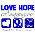 Love Hope Awareness Colon Cancer Gifts Love Hope Awareness Colon Cancer Gifts