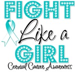 Fight Like a Girl Cervical Cancer Shirts Fight Like a Girl Cervical Cancer Shirts