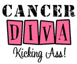 Cancer Diva Kicking Ass T-Shirts & Gifts (Pink) Cancer Diva Kicking Ass T-Shirts & Gifts (Pink)
