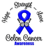 Colon Cancer Hope Love Strength Shirts Colon Cancer Hope Love Strength Shirts