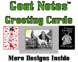 GoatNotes Greeting Cards GoatNotes Greeting Cards
