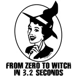 Zero to Witch 50's Style - B&W Zero to Witch 50's Style - B&W
