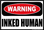 Inked Human Warning Sign Inked Human Warning Sign
