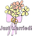"Just Married" For the Bride and Groom Gifts