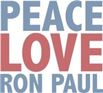 Peace Love Ron Paul T-shirts Gifts Peace Love Ron Paul T-shirts Gifts