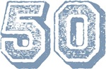 Blue 50 Years Old Birthday T-shirts Gifts Blue 50 Years Old Birthday T-shirts Gifts