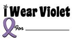 I Wear Violet Ribbon T-Shirts & Gifts I Wear Violet Ribbon T-Shirts & Gifts