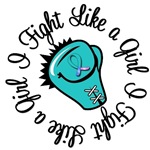 I Fight Like a Girl Thyroid Cancer T-Shirts I Fight Like a Girl Thyroid Cancer T-Shirts