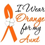 I Wear Orange Flower Aunt Leukemia Shirts I Wear Orange Flower Aunt Leukemia Shirts