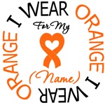 Leukemia I Wear Orange Ribbon Gear & Shirts Leukemia I Wear Orange Ribbon Gear & Shirts