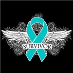 Survivor Cool Wings Ovarian Cancer Shirts Survivor Cool Wings Ovarian Cancer Shirts