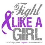 Fight Like a Girl Lupus Ribbon Shirts Fight Like a Girl Lupus Ribbon Shirts