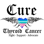 Cure Thyroid Cancer Shirts Cure Thyroid Cancer Shirts