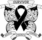 Skin Cancer Survivor Butterfly Shirts Skin Cancer Survivor Butterfly Shirts