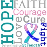 Hope Faith Courage Thyroid Cancer Shirts Hope Faith Courage Thyroid Cancer Shirts