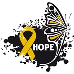 Hope Grunge Butterfly Appendix Cancer Shirts Hope Grunge Butterfly Appendix Cancer Shirts