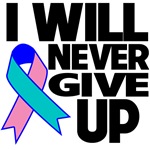 I Will Never Give Up Thyroid Cancer Shirts I Will Never Give Up Thyroid Cancer Shirts