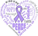 General Cancer Heart Words Shirts General Cancer Heart Words Shirts