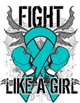 Ovarian Cancer Ultra Fight Like A Girl Shirts Ovarian Cancer Ultra Fight Like A Girl Shirts